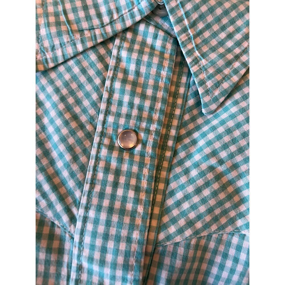 Western Cowgirl Retro Pearl Snap Shirt Women Medium Festival Button Up Farm Barn - Picture 9 of 9